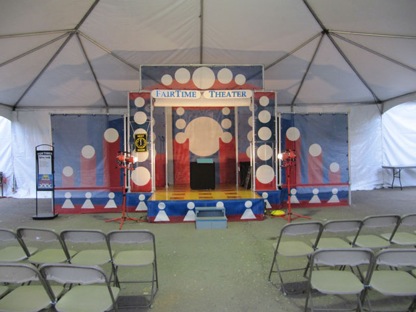 Stage, rental, novelty attraction, participation, entertainment, fairs, festivals, party planners, trade shows